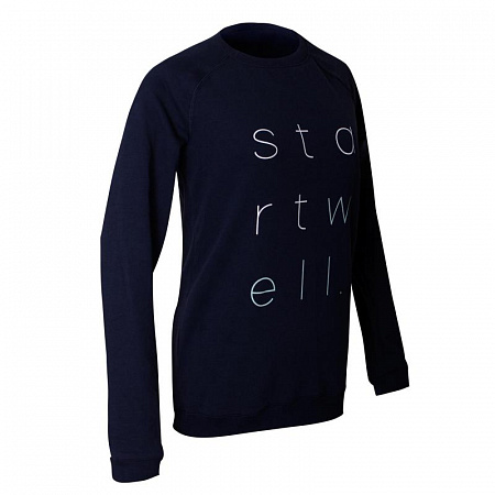 Толстовка для фитнеса и пилатеса женская 500 Cotton Cloud Blue Jay Basics Толстовка для фитнеса и пилатеса женская 500 Cotton Cloud Blue Jay Basics